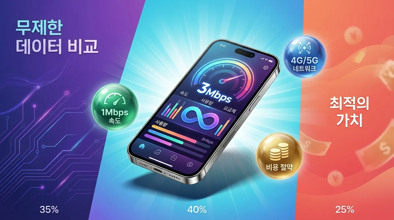 데이터 무제한 알뜰 요금제 썸네일