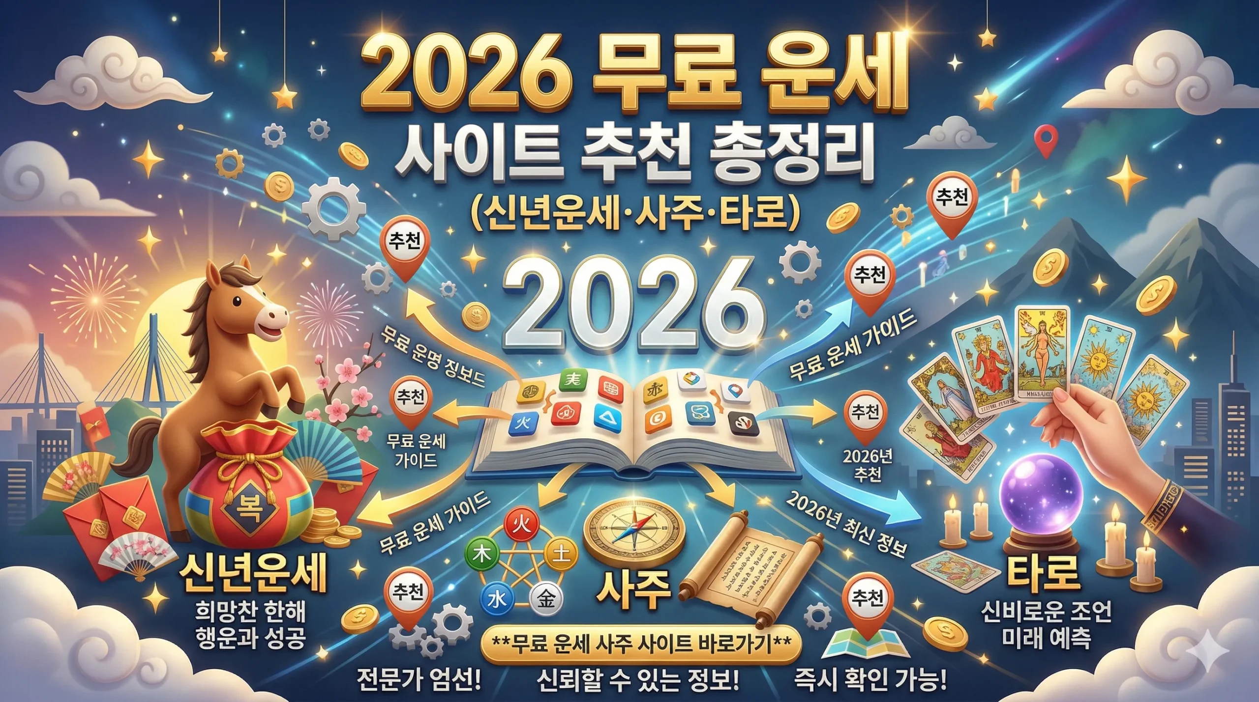 2026 무료 운세 사주 사이트 썸네일