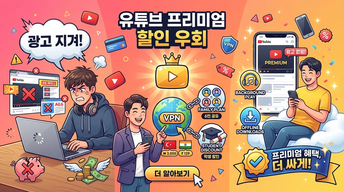 유튜브 프리미엄 우회 썸네일